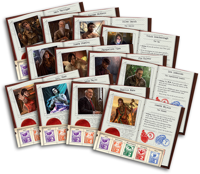 The investigators of Eldritch Horror